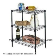 Adjustable Metal Epoxy Coated Wire Bath Shelf Rack (LD603560B3E)